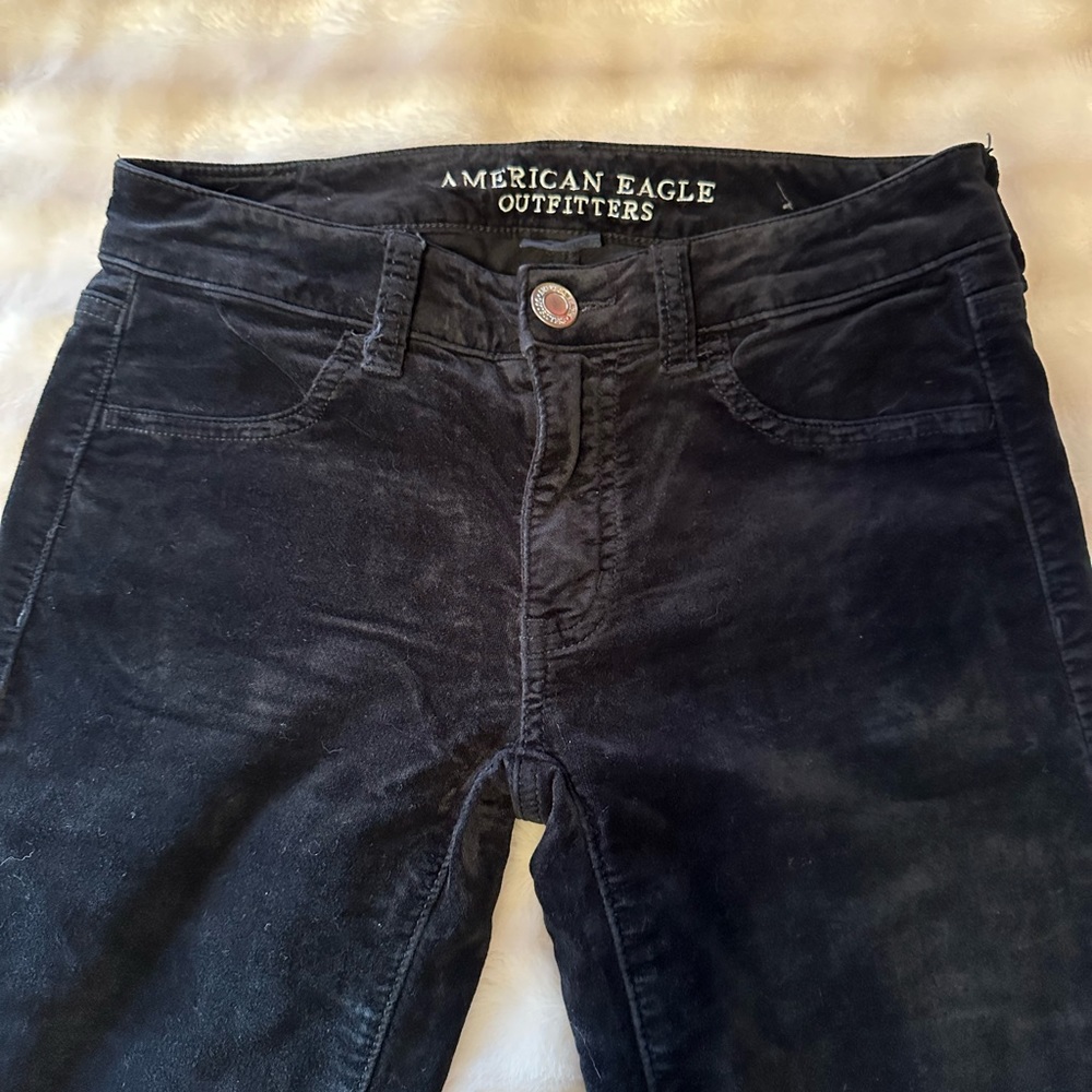 American Eagle velvet jegging size 2